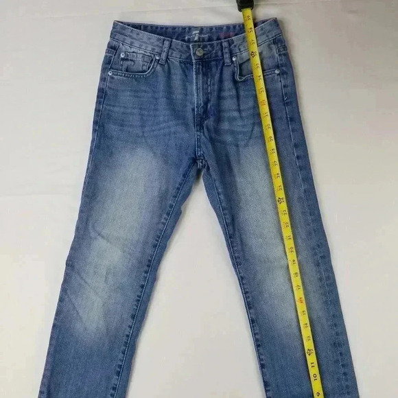 7 For All Mankind Size 16 Slimmy Womens Blue Jeans - Picture 6 of 9